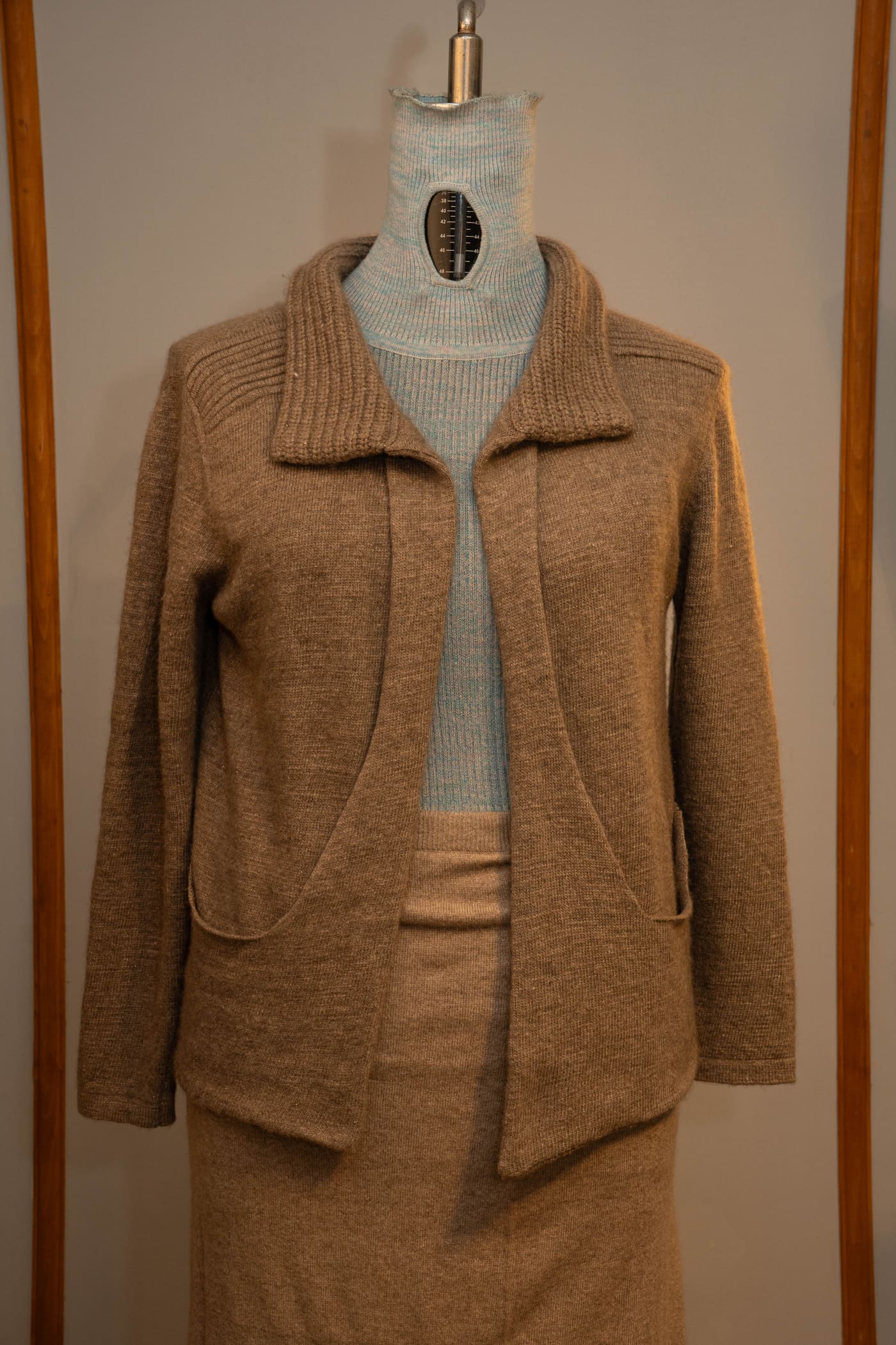 Elegant women's cashmere pashmina collection display